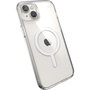 Speck Presidio Perfect Clear + Ms para iPhone 14 Plus e iPhone 15 Plus, Transparente