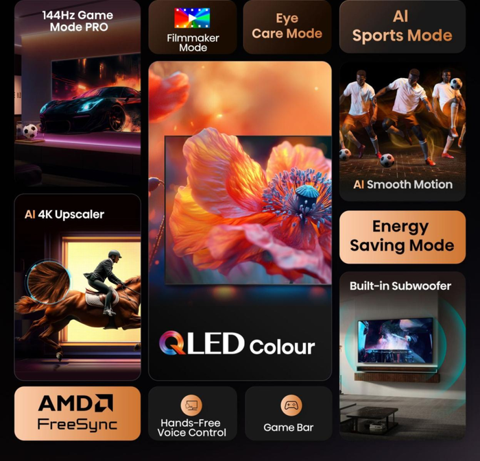 Smart TV Hisense 98E7Q 98" 4K Ultra HD LED HDR QLED