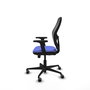 PIQUERAS Y CRESPO Silla de oficina Jorquera con mecanismo Sincro/Traslack Azul claro y Negro