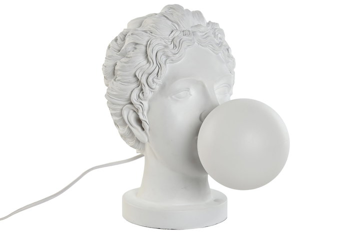 DKD Home Decor Lámpara Sobremesa Moderno Blanco 21 x 33 x 29 cm DKD Home Decor Lámpara Sobremesa Moderno Blanco 21 x 33 x 29 cm