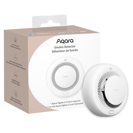 Aqara SD-S01D Detector de Humo Inteligente con Batería de 10 Años, Detector Fotoeléctrico de Reflexión Blanco, Alarma 85 dB, Conexión Inalámbrica