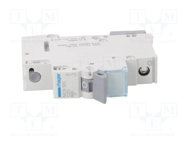 HAGER MCS120 Interruptor magnetotérmico 20A 1 Polo 6kA