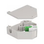 DeLOCK Adaptador de carril DIN Keystone SC Simplex hembra a SC Simplex hembra verde