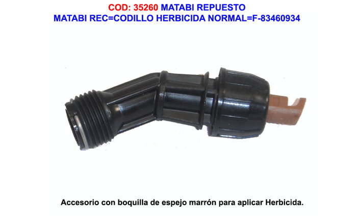 MATABI Recambio de codillo para herbicida normal MATABI Recambio de codillo para herbicida normal