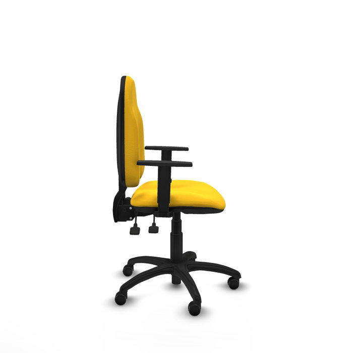 PIQUERAS Y CRESPO Silla de oficina Algarra Amarillo con mecanismo Asincro PIQUERAS Y CRESPO Silla de oficina Algarra Amarillo con mecanismo Asincro