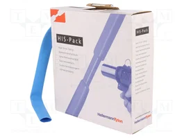 HELLERMANNTYTON Tubo termoretráctil azul de 12,7mm, 5m