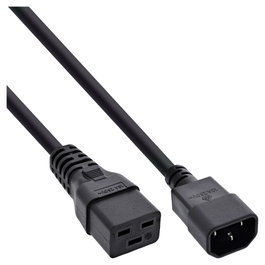 InLine 16659G Cable de alimentación C14 a C19 de 2 m