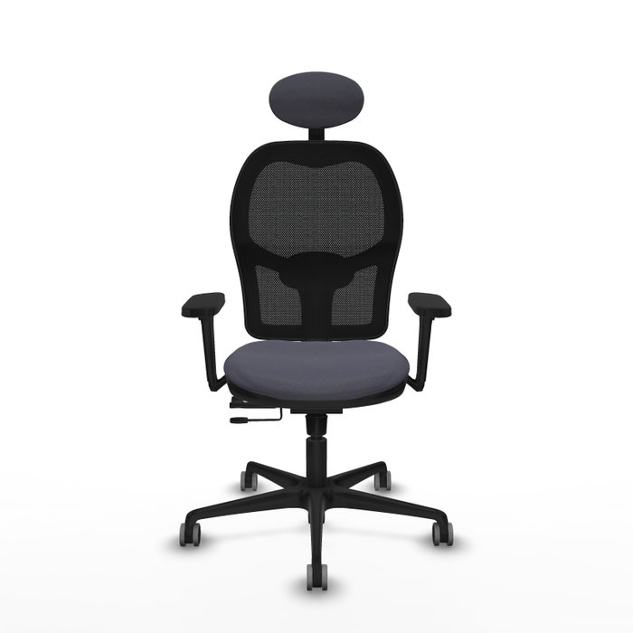 PIQUERAS Y CRESPO Silla de oficina Jorquera con mecanismo Sincro/Traslack, Gris oscuro y Negro PIQUERAS Y CRESPO Silla de oficina Jorquera con mecanismo Sincro/Traslack, Gris oscuro y Negro