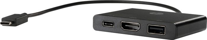HP Hub de Conectividad USB-C a HDMI/USB 3.0/USB-C, Negro