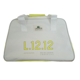 Eau de Lacoste L.12.12 Blanc, Poliéster, Bolsa de tela, Bolsa de viaje/gimnasio, Blanco, Para mujeres, 48 x 18 x 30 cm