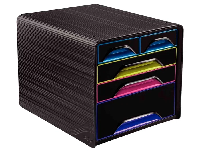 Modulo Cep 7-213G Smoove 5 Cajones Mixtos Color Negro