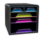 Cep Fichero de 5 Cajones Mixtos Negro/Multicolor 360x288x270 mm