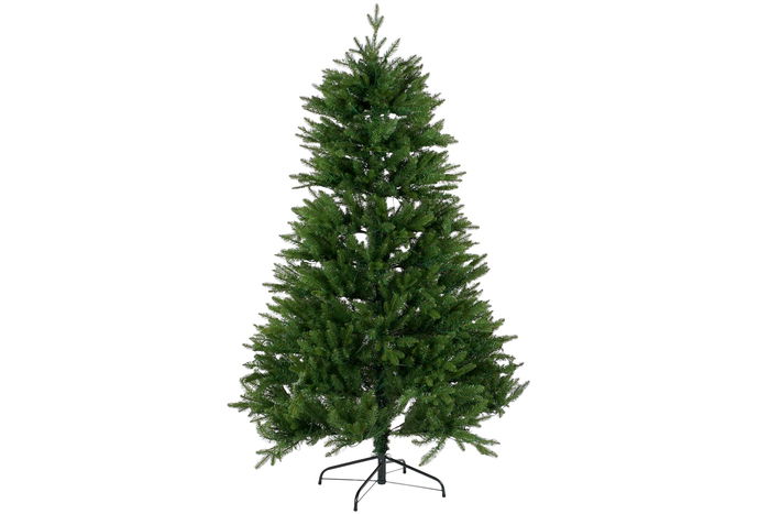 DKD Home Decor Árbol de Navidad Tradicional Verde 180 cm alto x 120 cm ancho x 120 cm largo 340 leds