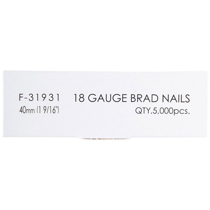 Makita F-31931 Clavo de puntilla para Madera, Cabeza Plana, 40mm x 1.2mm, Blíster de 5000 unidades