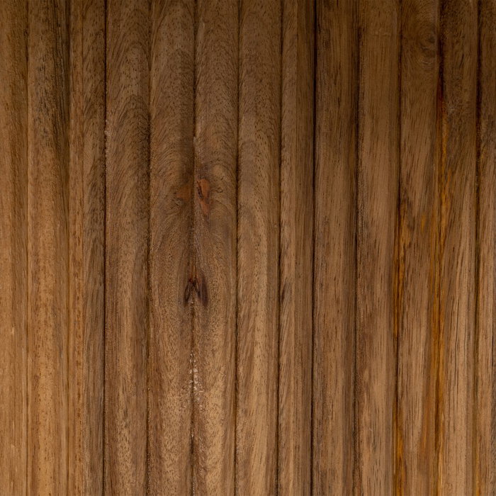 Mesa Centro Natural-Crema Mármol/Madera 76 X 76 X 45 cm