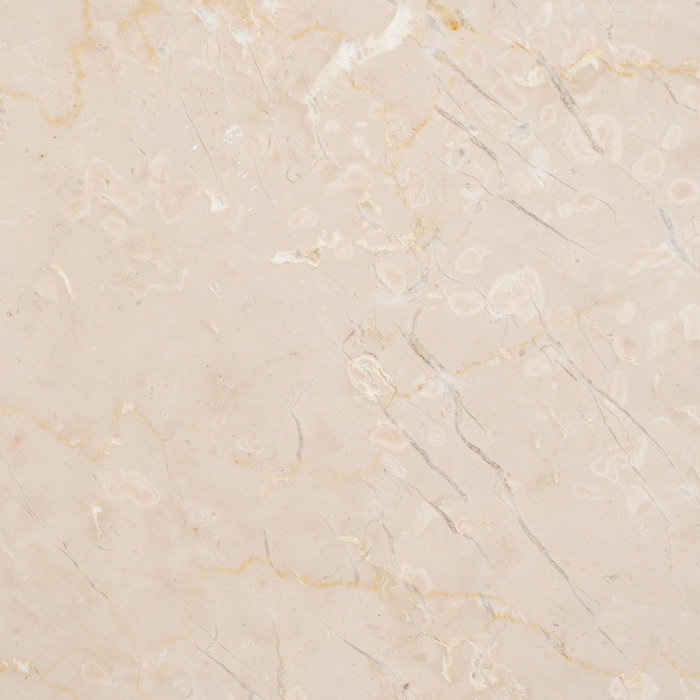 Mesa Centro Natural-Crema Mármol/Madera 76 X 76 X 45 cm