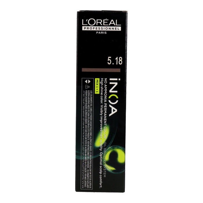 L'Oréal Professionnel Paris INOA 5.18 Castaño Claro Ceniza Moca