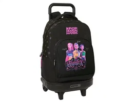 Safta Mochila con ruedas K-pop demon hunters negra extraíble