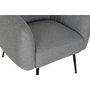 DKD Home Decor Sillón de Poliéster y Metal Gris