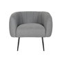 DKD Home Decor Sillón de Poliéster y Metal Gris