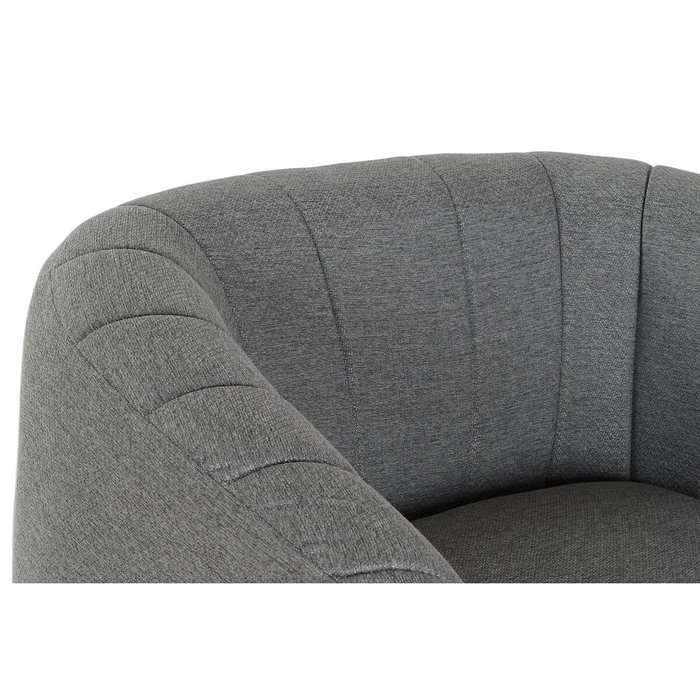 DKD Home Decor Sillón de Poliéster y Metal Gris DKD Home Decor Sillón de Poliéster y Metal Gris