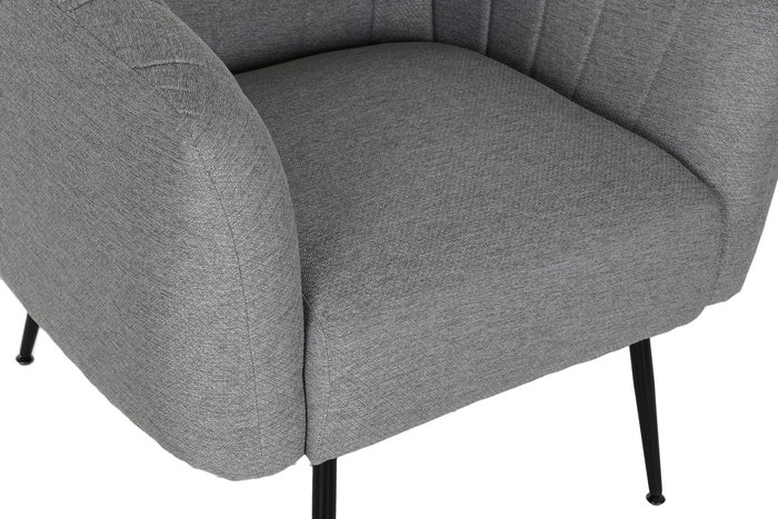 DKD Home Decor Sillón Scandi Gris Negro 81x75x73 cm DKD Home Decor Sillón Scandi Gris Negro 81x75x73 cm