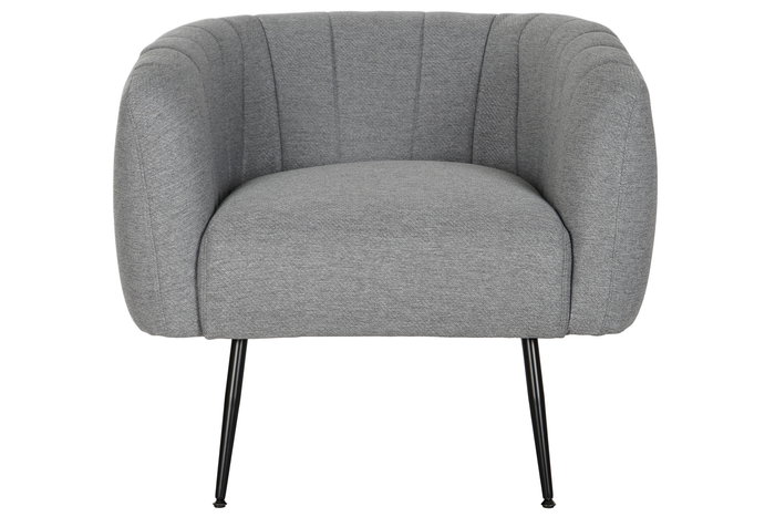 DKD Home Decor Sillón Scandi Gris Negro 81x75x73 cm DKD Home Decor Sillón Scandi Gris Negro 81x75x73 cm