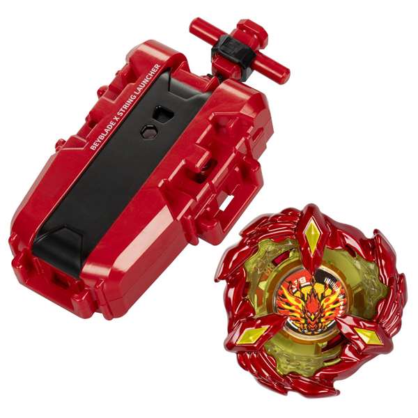 HASBRO Beyblade X Set Premium Lanzador con Cuerda y Soar Phoenix 9-60GF