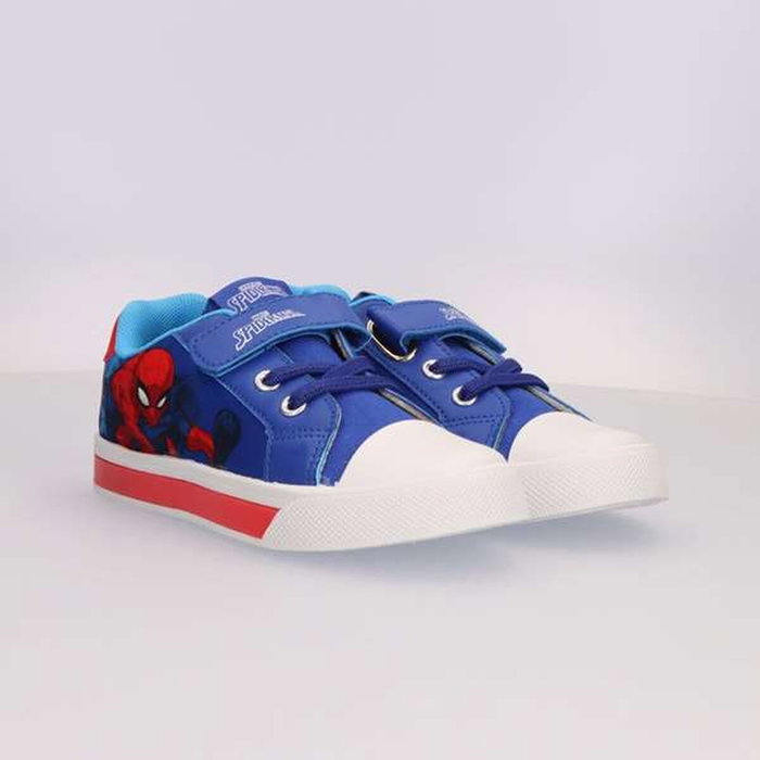 Cerdá Zapatilla Loneta Spiderman Con Luces Dark Blue Talla 29
