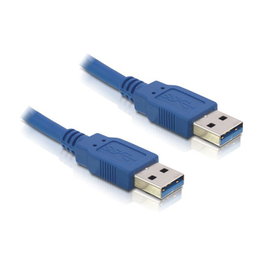 DeLOCK Cable USB 3.2 Gen 1 Tipo-A a Tipo-A 0,5 m Azul