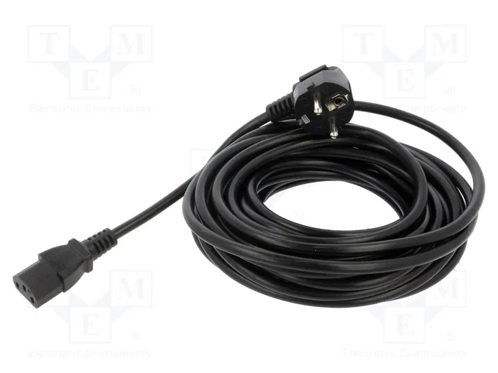 SAVIO Cable de alimentación H03VV-F 3x1mm2 10m Negro SAVIO Cable de alimentación H03VV-F 3x1mm2 10m Negro