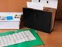 Liderpapel Maletín con fuelle y asa, 19 departamentos, negro