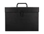 Liderpapel Maletín con fuelle y asa, 19 departamentos, negro