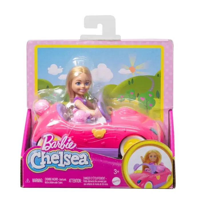 Barbie HXN05 Muñeca Chelsea Multicolor Oso de Peluche Convertible Conjunto de 3 Piezas