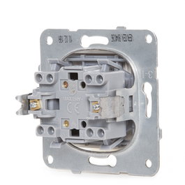 Panasonic Karre Interruptor 10A 250V Bastidor Metálico con Garras Tecla Blanca