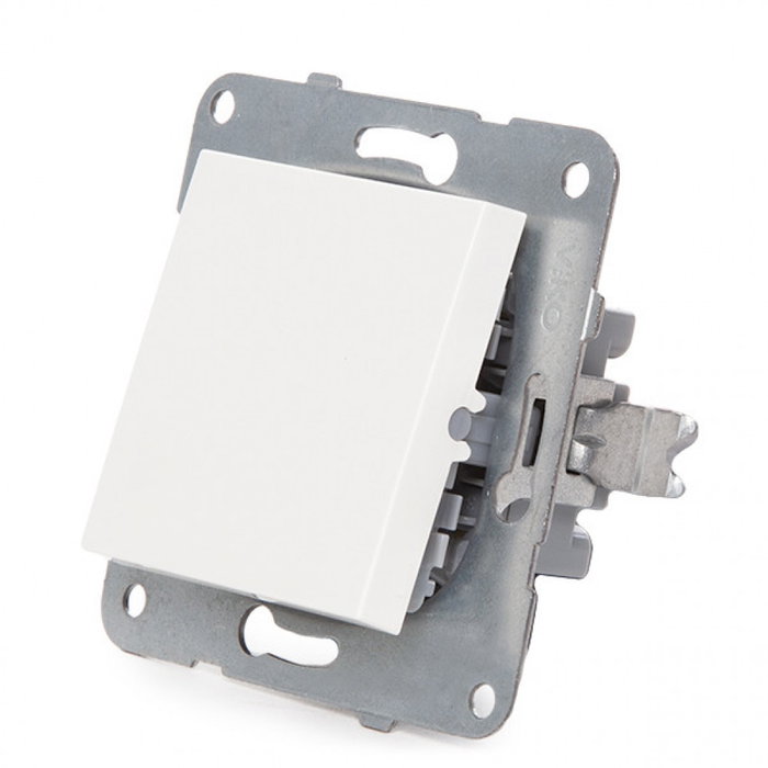 Panasonic Karre Interruptor 10A 250V Bastidor Metálico con Garras Tecla Blanca Panasonic Karre Interruptor 10A 250V Bastidor Metálico con Garras Tecla Blanca