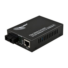 ALLNET ALL-MC103G-SC-MM Convertidor de Medios Gigabit Ethernet 10/100/1000BASE-T a 1000BASE-SX Multimodo SC, Negro
