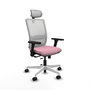 PIQUERAS Y CRESPO Silla de oficina Haches Rosa y Blanco