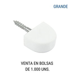 HERRAJES ALK Soporte Estante Gris Con Tornillo Blanco (1.000U)