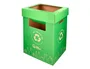 Liderpapel Contenedor Papelera Reciclaje Vidrio Carton Reciclado 450x350x650 mm 70 Litros Verde