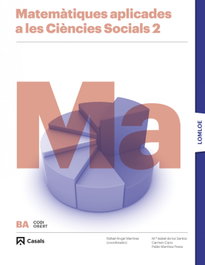 CASALS,EDITORIAL S.A. MATEMÀTIQUES 2N.BATXILLERAT C.SOCIALS CODI OBERT. CATALUNYA 2023