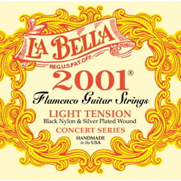 Juego de Cuerdas La Bella Flamenco B2001Fl Tensión Ligera