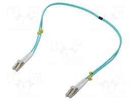 GEMBIRD Cable de conexión de fibra óptica OM4 LC/UPC dúplex 0,5m