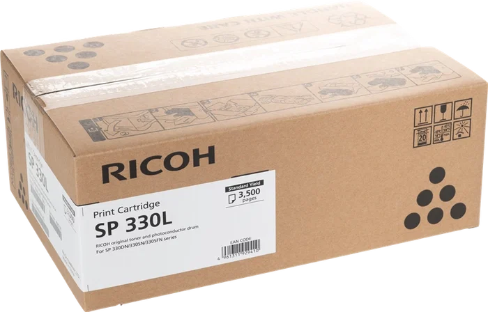 Ricoh Tóner SP 330L Negro (408278) con rendimiento de 3.500 páginas Ricoh Tóner SP 330L Negro (408278) con rendimiento de 3.500 páginas