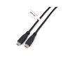Equip Cable USB-C a USB-C 3A 60W PD Negro 0.3m