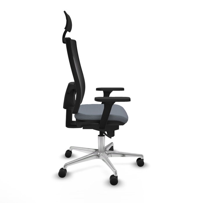 PIQUERAS Y CRESPO Silla de oficina Horna con Mecanismo Sincro Gris y Negro PIQUERAS Y CRESPO Silla de oficina Horna con Mecanismo Sincro Gris y Negro