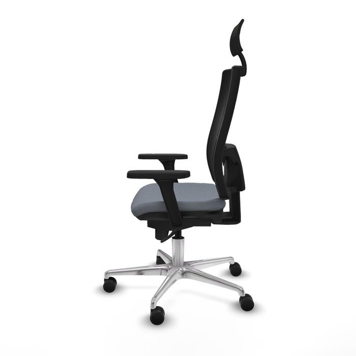 PIQUERAS Y CRESPO Silla de oficina Horna con Mecanismo Sincro Gris y Negro PIQUERAS Y CRESPO Silla de oficina Horna con Mecanismo Sincro Gris y Negro