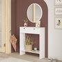Hanah Home Aparador Blanco Lr1-W, 80.4 x 90 x 24.2 cm
