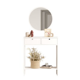 Hanah Home Aparador Blanco Lr1-W, 80.4 x 90 x 24.2 cm