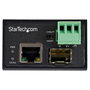 StarTech.com IMC100MSFP Conversor de Medios Ethernet Industrial 100 Mbit/s Fibra a RJ45 SFP IP30 12-56V DC